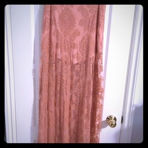 Sheer Lace Rose Skirt